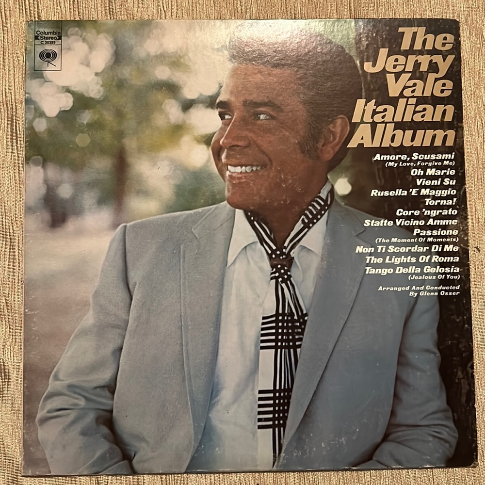 The Jerry Vale Italian Album Vinyl Record